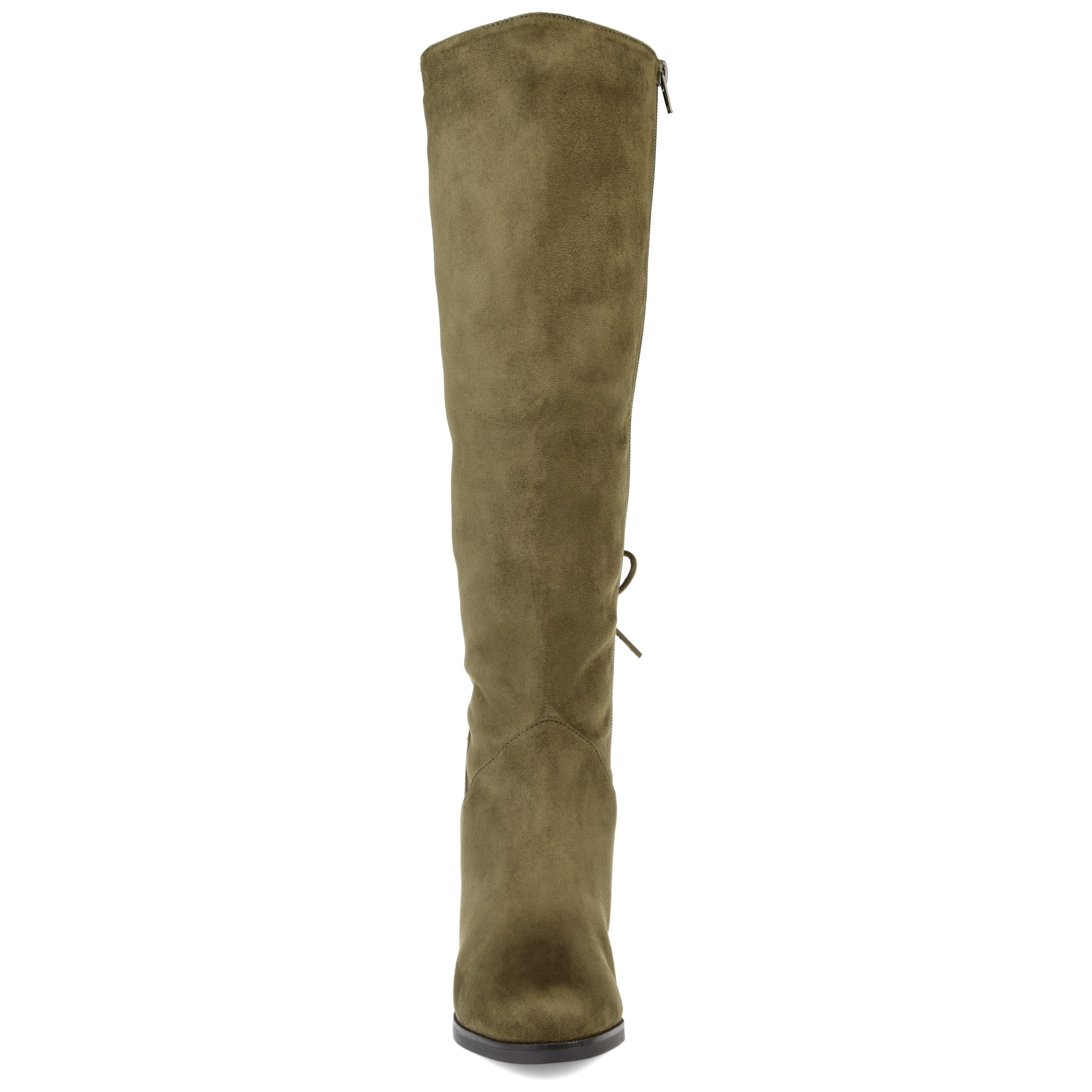 Journee Womens Leeda Block Heel Knee High Boots