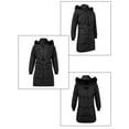 thumbnail image 7 of Women's Womens Long Down Coat Jacket Thicken Coat with Trim Removable Hood, 7 of 7