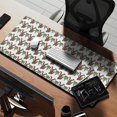 thumbnail image 2 of Long Mouse Pads for Desk,Brown Bigfoot and Pine Tree Pattern Desk Mats on Top Of Desks, Desk Mouse Pad Extra Large with 3mm Non-Slip Base and Stitched Edge for Gaming,Office,Work,Home 35.4"x15.7", 2 of 6