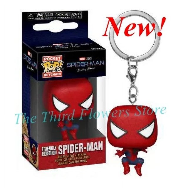 2025 Llavero de bolsillo Funko Spider-Man Gwen Spiderman Peter Parker Mysterio Miles Spot Figura de acción de vinilo Colección Modelo Juguetes