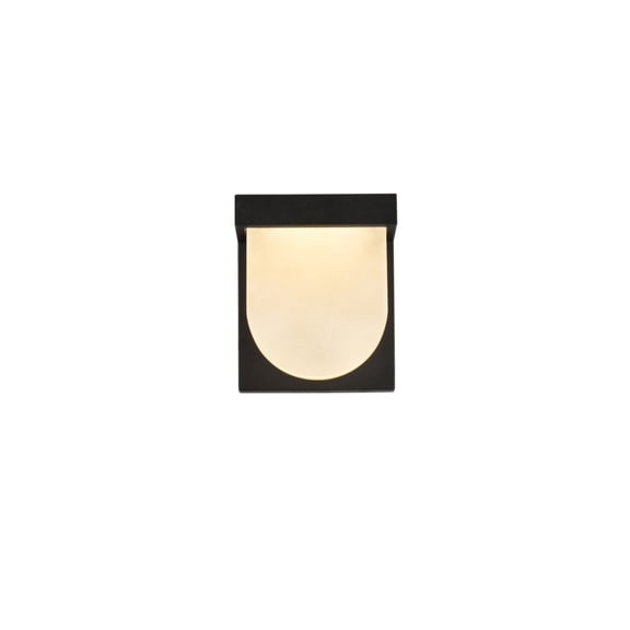 Raine Integrated LED wall sconce in black