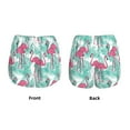 thumbnail image 3 of Balery Flamingo Pattern Women's Running Shorts with Liner 2 Pockets Elastic Workout Athletic Gym Yoga Shorts-X-Large, 3 of 7