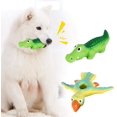 thumbnail image 3 of Bird Crocodiles Shape Sounding Teeth Cleaning Protection Biting Latex Toy for Pet Cat Small Dog Gifts, 3 of 8