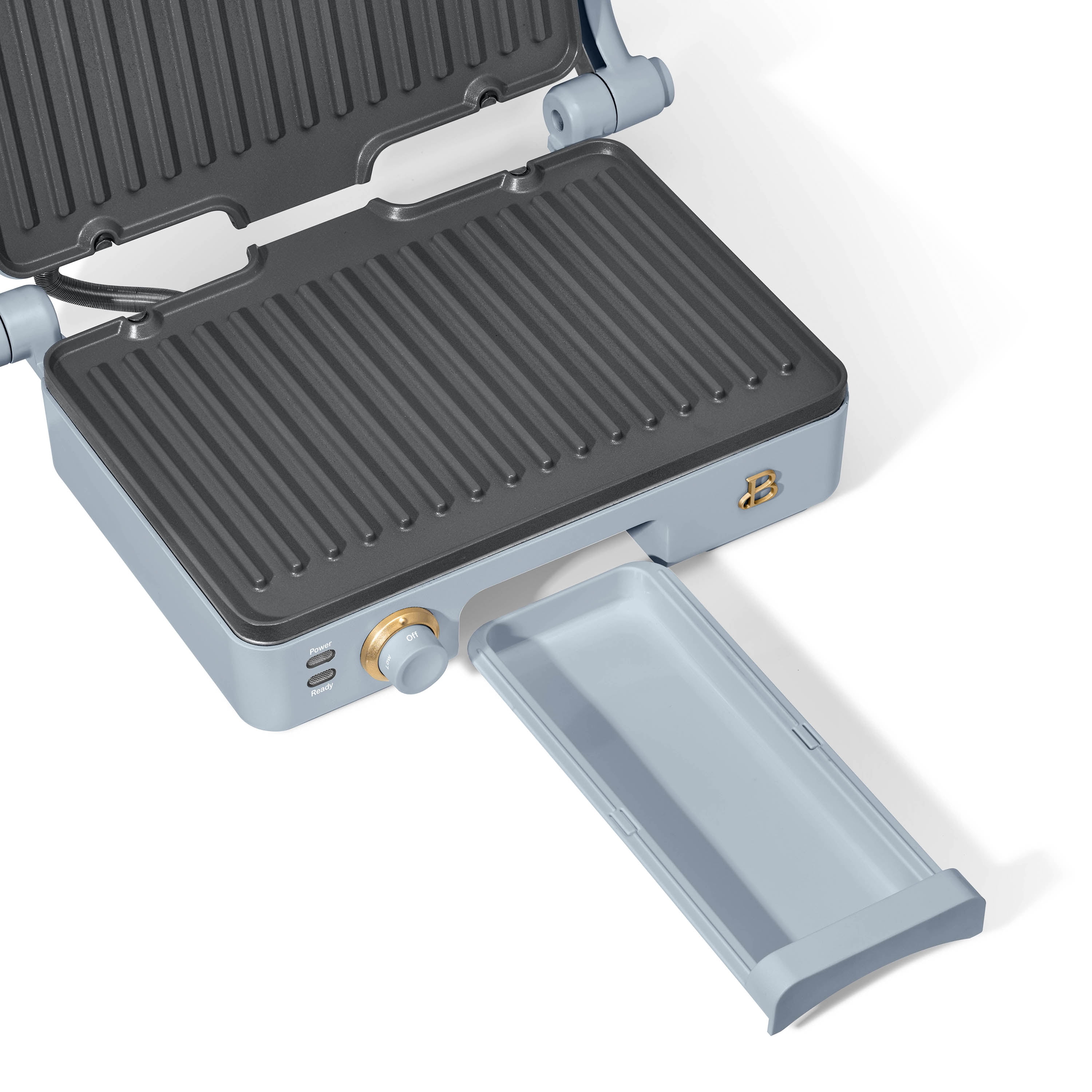 Beautiful 2-in-1 Panini Press & Grill, Cornflower Blue by Drew Barrymore
