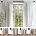 thumbnail image 4 of AIR-Black Curtain Rods for Windows 28 to 112 Inches Adjustable Length Heavy Duty 7/8" Diameter Window Curtain Rod with Decorative Finials for Outdoor Farmhouse Bedroom Kitchen Living Room, 4 of 4