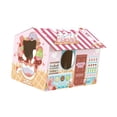 thumbnail image 2 of Cama de rasguño de gato, salón, transpirable e interactivo papel de cartón de papel para tirar tocando gato de interior ndo, 2 of 8