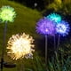 thumbnail image 4 of Decoración de jardín al aire libre para balcones y césped Luces solares de diente de león radiante, 4 of 8