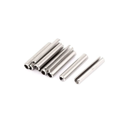 

M4x25mm 304 Stainless Steel Split Spring Roll Dowel Pins Fasteners 10Pcs
