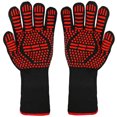 thumbnail image 1 of Inteprter 1 par de guantes antillamas para horno, guantes para barbacoa, resistentes al calor, antideslizantes, guantes protectores de muñeca para horno, Herramientas y accesorios para hornear No.01 Inteprter HA002149-01, 1 of 1