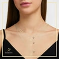 thumbnail image 5 of BEBERLINI David Jewish Star Cubic Zirconia Pendant CZ Stud Earrings 14K Gold Filled Box Chain Necklace Set Fashion Jewelry Women 24", 5 of 8