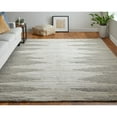 thumbnail image 2 of Feizy Navaro Modern Gradient & Ombre, Ivory/Tan, 2' x 3' Accent Rug Sheen Handmade Casual Abstract Floor Rug for Living room Bedroom, 2 of 8