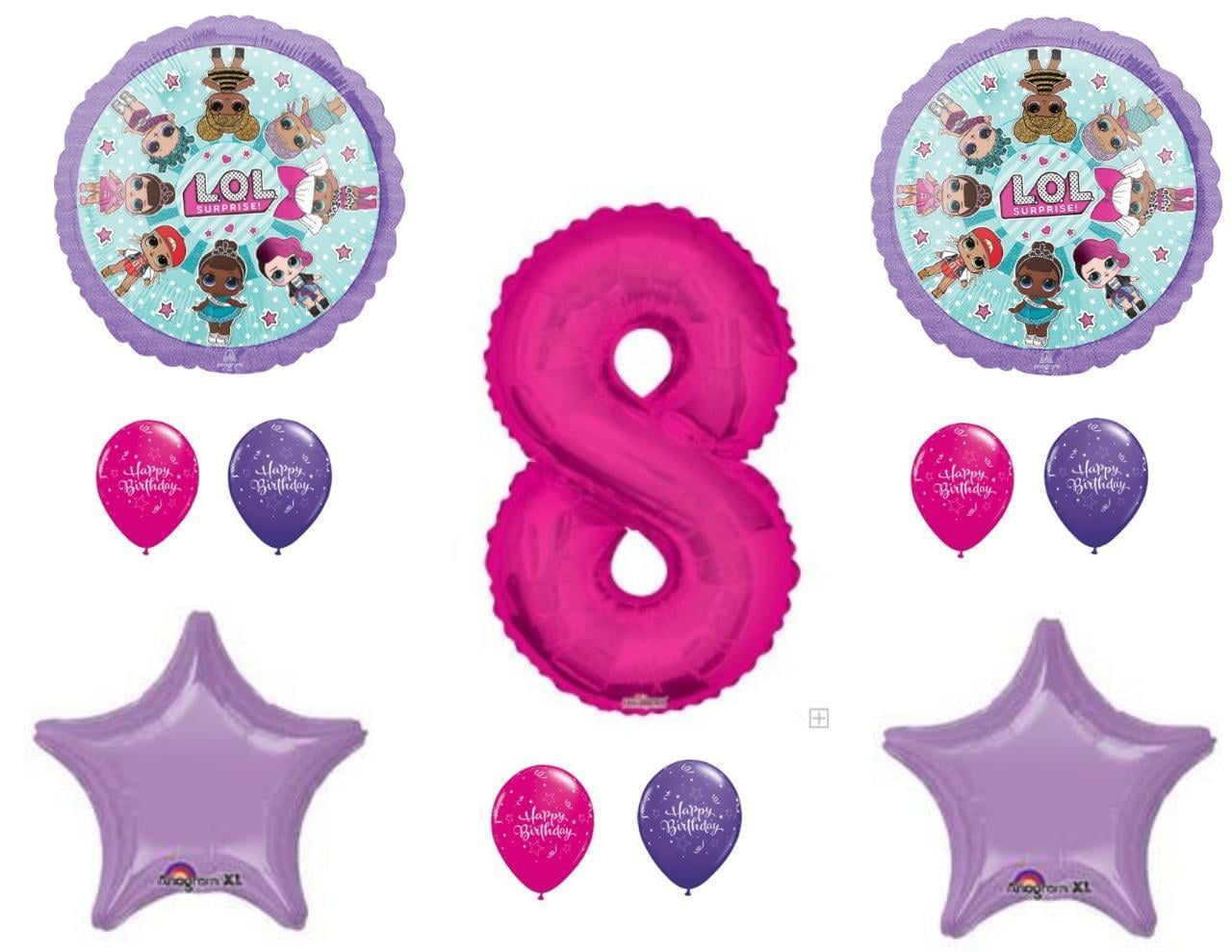 LOL Surprise 8pk 12" Latex Balloons Birthday Party 