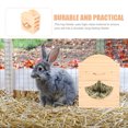 thumbnail image 3 of WEUVEB Wooden Grass Feeder Rack for Rabbit Bunny Hamster Cage Storage Holder in Light Yellow, 3 of 6