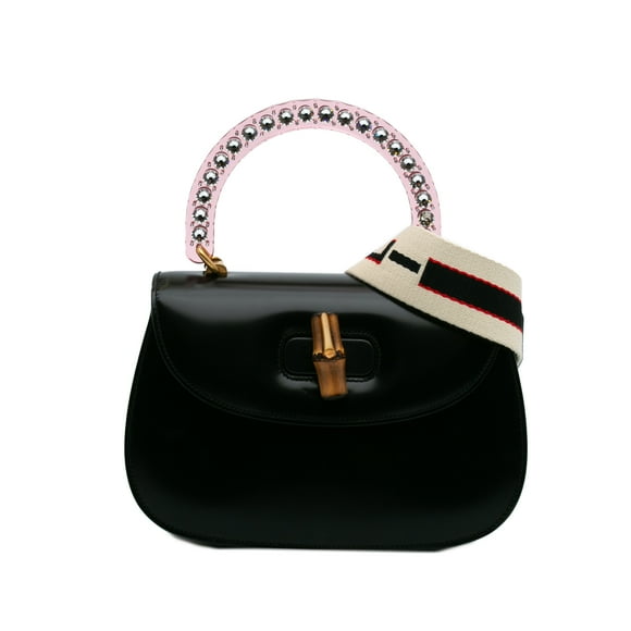 Pre-Owned Authenticated Gucci Satchel Calf Black Women
