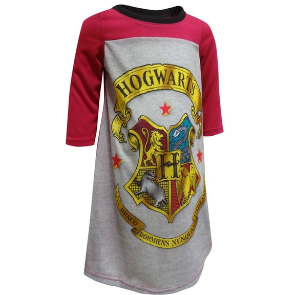 AME Sleepwear Girls Harry Potter Hogwarts Crest Nightgown (6)