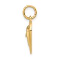 thumbnail image 2 of 14K Yellow Gold Charm Pendant Themed 19 mm 14 Dolphin In Heart, 2 of 3