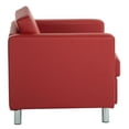 thumbnail image 3 of Fauteuil Pacific en Tissu Vinyle Rouge à Lèvres Dillon, 3 of 5
