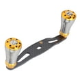 thumbnail image 4 of 95MM Spinning Reel Rocking Handle Grip Left Right Fishing Wheel Knob ReplacementGun Gold, 4 of 14