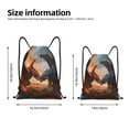 thumbnail image 2 of Defioc Lava Dragon for Drawstring Backpack Sports Gym Bag for Women Men Children Adult Sackpack Yoga Bag for Wet Swimming,Gym,and Workout Gear -Medium, 2 of 9