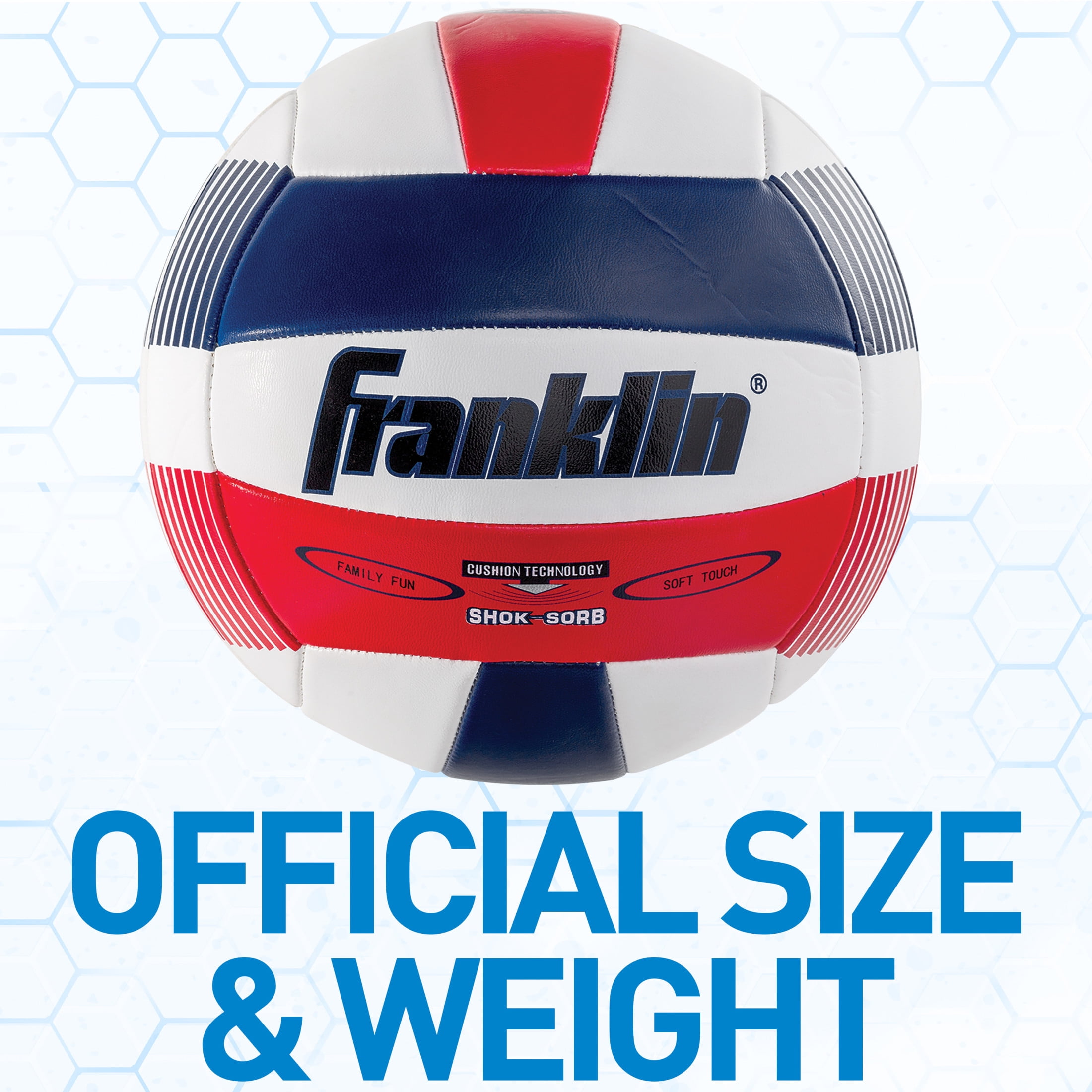 Franklin Sports Super Soft Spike Volleyball - Official Size and Weight