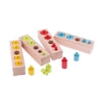 thumbnail image 1 of 4 Piezas / Set Cilindro de Montessori Bloques de Juguete para Coordinación de Ojos con Manos perfecl Juguetes cilíndricos de perillas de madera, 1 of 8