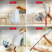 O-Cedar Flex & Catch™ Heavy Duty Wand Duster Kit w/ 3 Refills, Extends to 3 ft