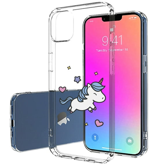 TalkingCase Slim Case for Apple iPhone 13 Pro, Slim Thin Gel Tpu Cover, Cute Unicorn Stars Print, Light Weight, Flexible, Soft, Anti-Scratch, Printed in USA