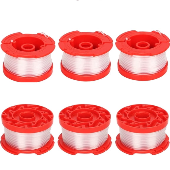 6 Pack 0.065 30FT Replacement Trimmer Spool Line WeedWacker String Cutting Grass Lines Compatible with Craftsman CMZST0656 Pack 0.065 30FT Replacement Trimmer Spool Line WeedWacker String Cutting Gra