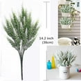 thumbnail image 4 of Artificial Weeping Willow, Plastic Plants Greenery Leaves Fake Hanging Vine Faux Ivy Garland UV Resistant for Home Indoor Outdoor Garden Door Wall Baskets Wedding Party Table Decor Decoration - 4 Pcs, 4 of 5