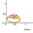 thumbnail image 2 of 14k 7x5mm Oval Pink Tourmaline A Diamond ring, 2 of 4