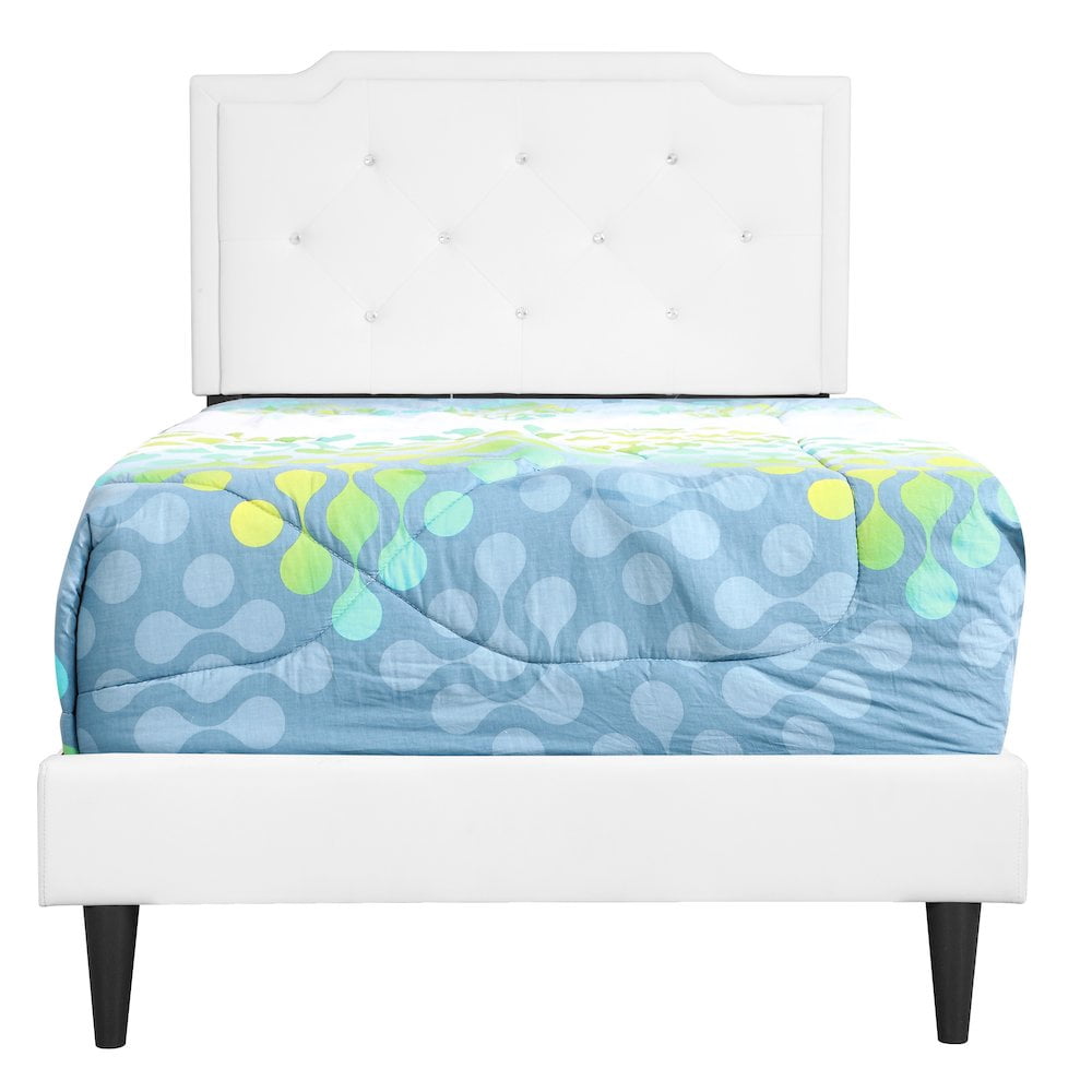 Glory Furniture Deb Twin Bed in White Color