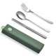 thumbnail image 1 of Inteprter Juegos de vajilla 304, utensilios de cocina, juego de utensilios de acero inoxidable, juegos de vajilla portátiles, cucharas irrompibles con Mostrada Tipo 4 Inteprter HA012710-04, 1 of 6
