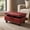 Red, variant on Aukfa 29" Storage Ottoman Bench for Sectional Sofa for Home Office, Lift Top , Leather, Black