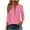 Pink, variant on Pejock Women's Long Sleeve T-Shirt with Zipper, Casual Printed Loose Fit Blouse Top for Everyday Wear, Comfortable Round Neck Pullover Shirt for Women, Fashion Tops for Spring and Summer