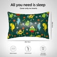 thumbnail image 5 of Pofeuu Sport Monster Print Satin Pillowcase for Hair and Skin Pillow Cases, Silk Pillow Cases, Soft Cooling Pillow Covers, 20x30 Inches（Pillow core not included）, 5 of 7