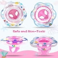 thumbnail image 5 of CQHVKQ 21" Inflatable Baby Pool Float Seat, Baby Swimming Ring for Swim Training, Toddler Inflatable Swimming Float with Double Airbag Safety Seat, Adjustable Infant Pool Floats 6-12 Months, Pink, 5 of 9