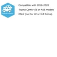 thumbnail image 3 of JDM Style OEM-Spec Amber Yellow 15W LED Fog Light Kit For 2018-2020 Toyota Camry SE & XSE, Includes (2) LED Fog Lamps, Gloss Black Bezel Covers, On/Off Switch Relay Wiring Harness, 3 of 9