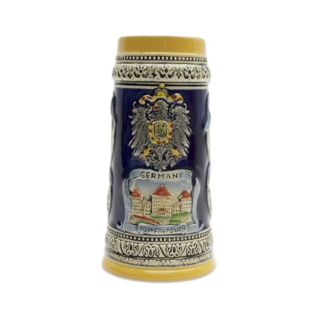 Oktoberfest Haus German Landmarks Multicolor Ceramic Beer Stein 0.65 Ltr