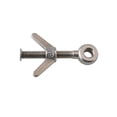thumbnail image 1 of maskred Screw Circular Hole Stainless Steel Airfoil Nut Rustproof Small Lightweight Bolts Nuts Marine Kayaking Silver M8, 1 of 6