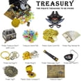 thumbnail image 2 of Juego de juguetes Pirate Treasure Chest, 177 piezas con candado para niños, 2 of 6