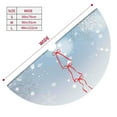 thumbnail image 5 of Kll 30" Christmas Tree Skirt Christmas Deer Xmas Tree Skirts Mat For New Year Xmas Holiday Party Indoor Outdoor Home Decoration, 5 of 9