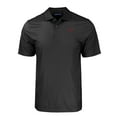 thumbnail image 2 of Men's Cutter & Buck Black SMU Mustangs Big & Tall Pike Eco Tonal Geo Print Stretch Recycled Polo, 2 of 3