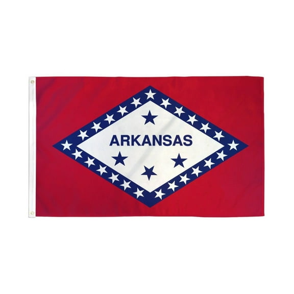 Arkansas Flag 3x5ft Poly