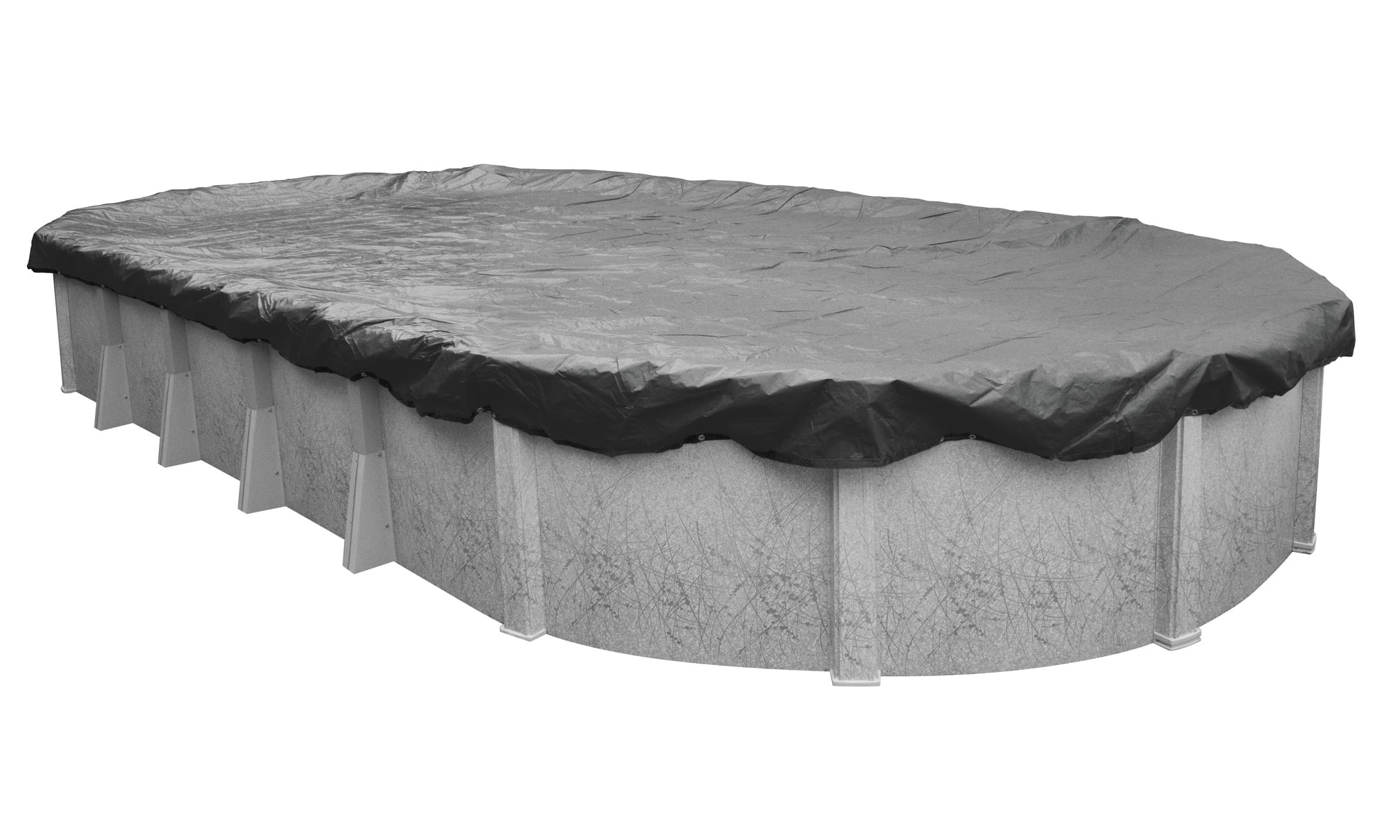 Pool Mate 20 Year Premium Charcoal Oval Winter Pool Cover, 21 x 41 ft. Pool