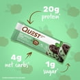 thumbnail image 2 of Quest Nutrition, Protein Bar, Mint Chocolate Chunk, 4 Bars, 2.12 oz (60 g) Each, 2 of 7