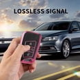 thumbnail image 6 of Key Fob Cover Compatible with Volkswagen Atlas Alltrack Jetta Passat Tiguan Keychain Case Holder Protector,Black-pink, 6 of 7