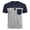 A-Grey249, variant on JAJAHO Mens Henley Shirts Short Sleeve T Shirt Casual Summer Color Block Graphic Tees With Pocket Stylish Tops