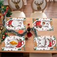 thumbnail image 5 of Christmas Placemats Set of 4,Have a Sweet Christmas Placemats Dining Table Mat Set,12x18 Washable Stain Resistant Wipeable Cloth Placemat for Kitchen Buffet Parties, 5 of 7