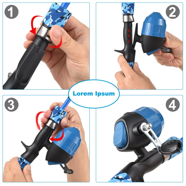 children's fishing rods and reels Kid Casters No-Tangle Spincast Combo, Green Camo Fishing is a fun and interesting activity that you can do with your kids PLUSINNO: Kids Fishing Combo