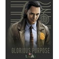 thumbnail image 2 of Women's Marvel Loki Glorious Purpose  Graphic Tee Black Medium, 2 of 4
